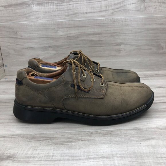 Ecco Shoes Mens EU 45 Brown Nubuck Leather Lace Up Derby Casual Shoes main image 5